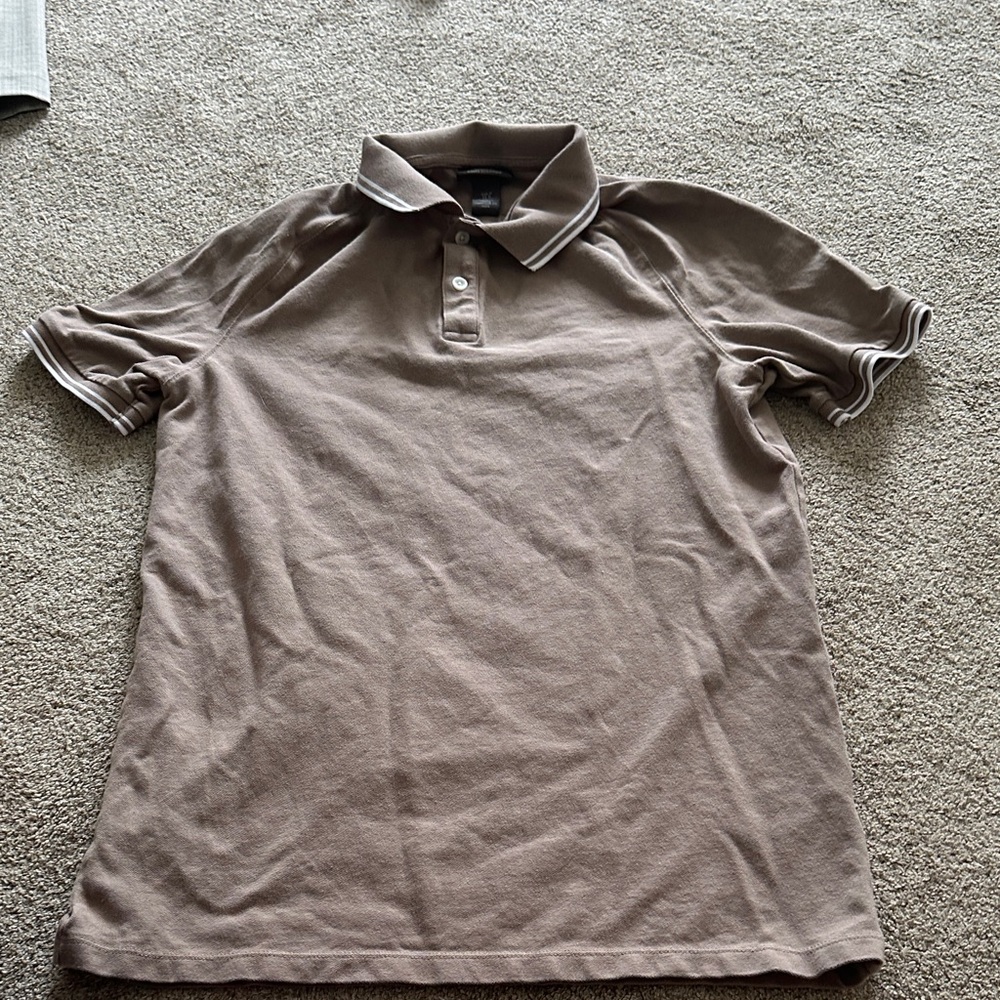H&M Brown Polo Shirt for Men size M